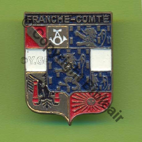 ARMEE TERRE  2e BATAILLON DE FRANCHE COMTE 1943.46 et NON GBM.2.52  AUGIS SM Bol fenetre allonge grave AUGIS LYON Granuleux scintillant 